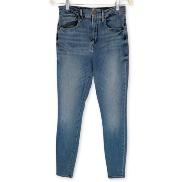Good American Good Waist Skinny Jeans Classic Zip Fly High Rise Classic size 8 - Picture 1 of 12